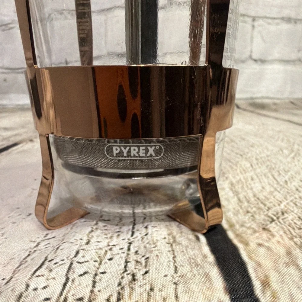 Pyrex Starbucks  Coffee  French Press 14 oz Copper